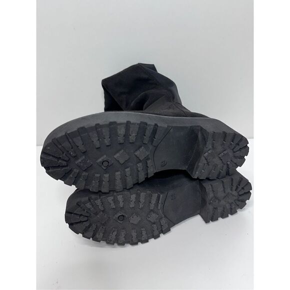 Dirty Laundry Knee High Boots Womens Black Platform Size 6.5 Side Zip Closure - Picture 10 of 10